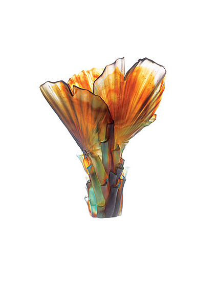 Daum 22.4" Palm Tree Vase by Emilio Robba
