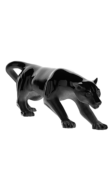 Daum Black Magnum Panther, Limited Edition Sculpture