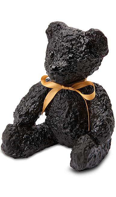 Daum Black Doudours, Teddy Bear by Serge Mansau, Limited Edition Sculpture