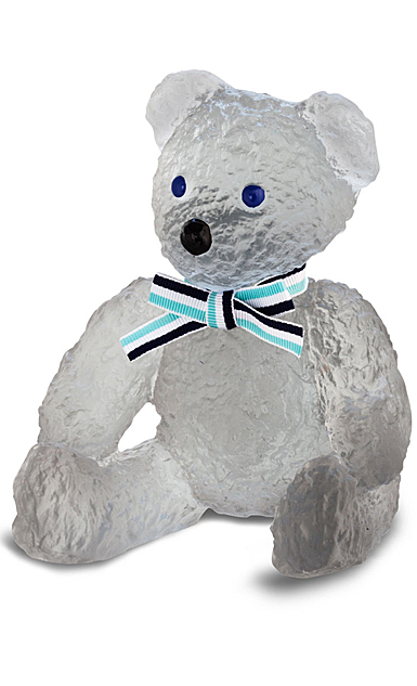 Daum Grey Doudours, Teddy Bear by Serge Mansau, Limited Edition Sculpture