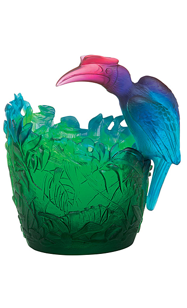 Daum 13.2" Jungle Vase, Limited Edition