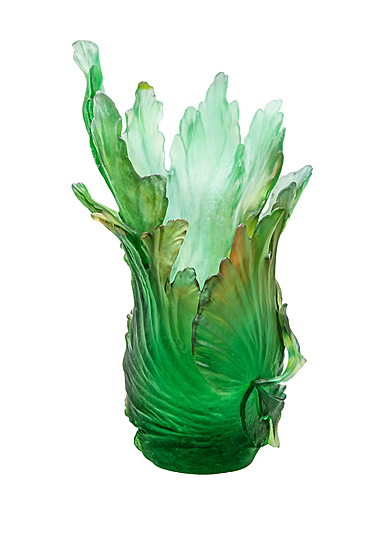 Daum Medium Borneo Vase by Emilio Robba, Limited Edition