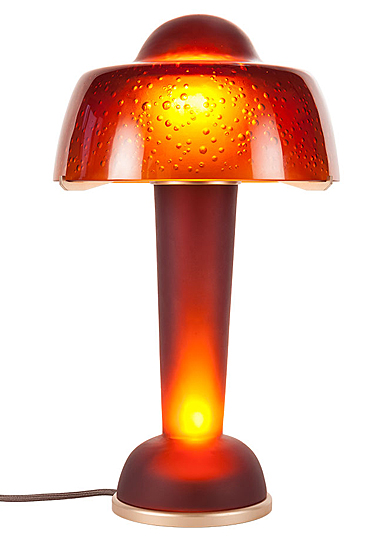 Daum Resonance Lamp in Rosewood Red