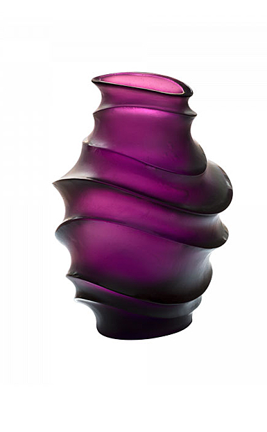 Daum Medium Sand Vase in Violet by Christian Ghion, Limited Edition