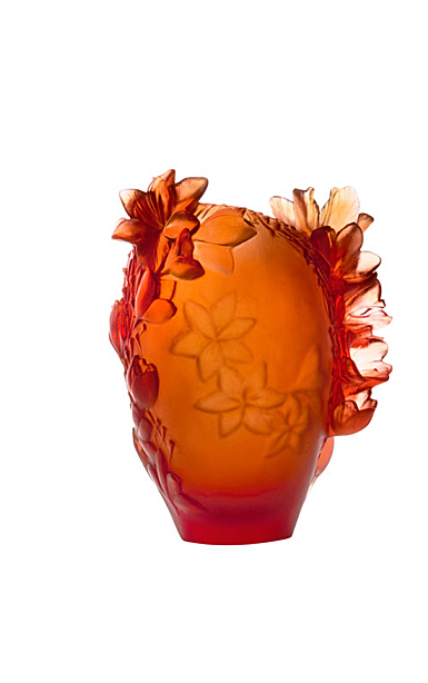 Daum 10.6" Saffron Vase