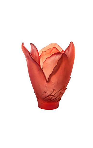 Daum Small Saffron Vase