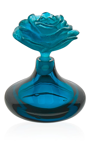 Daum Rose Romance Perfume Bottle in Blue