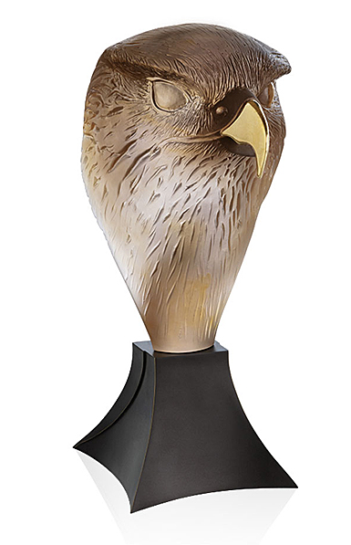 Daum Falcon Head by Madelaine Van der Knoop, Limited Edition Sculpture