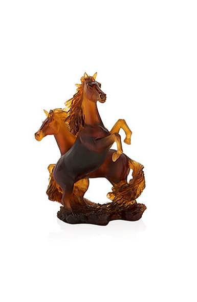 Daum Two Horse Cavalcade Sculpture Sculpture