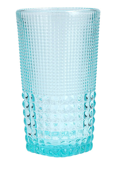 Fortessa Fashion Glass Malcolm Pool Blue Ice Beverage Glass, Single