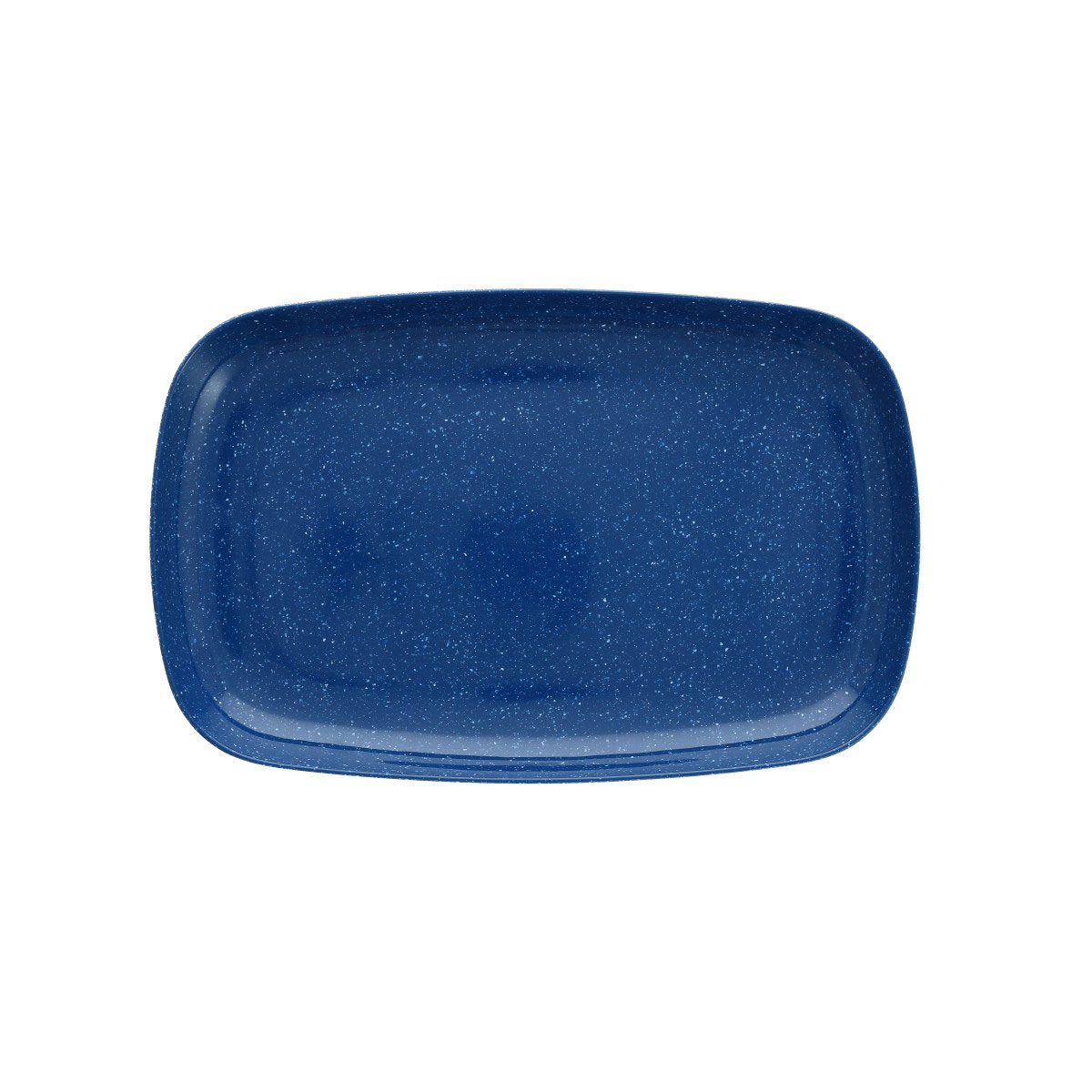Fortessa Melamine Camp Blue Coupe Platter 14x9"