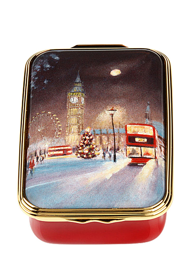 Halcyon Days Christmas in Westminster Enamel Box
