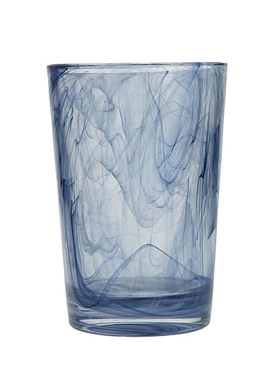 Fortessa Fashion Glass Swirl Ink Ice Beverage Glass, Single