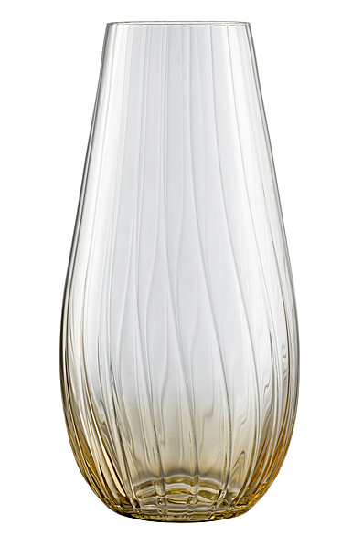 Galway Erne 12'' Vase - Amber