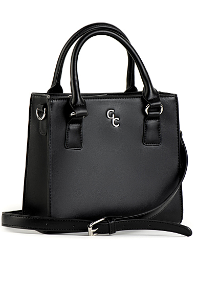 Galway Leather Shoulder Bag, Black