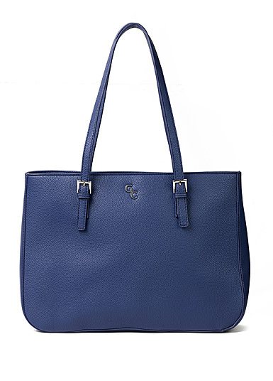 Galway Leather Large Tote Bag, Navy