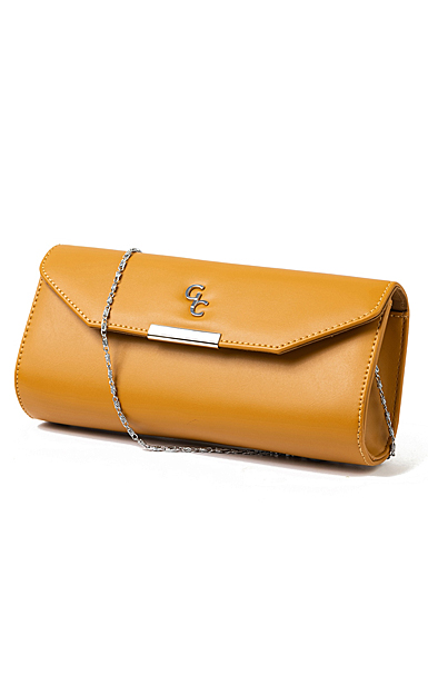 Galway Leather Clutch, Tan