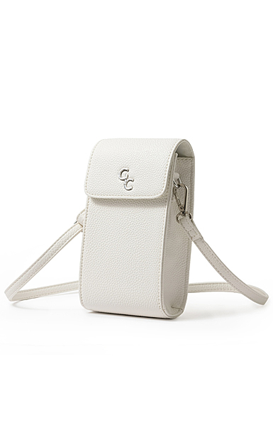 Galway Leather Mini Crossbody Bag, White
