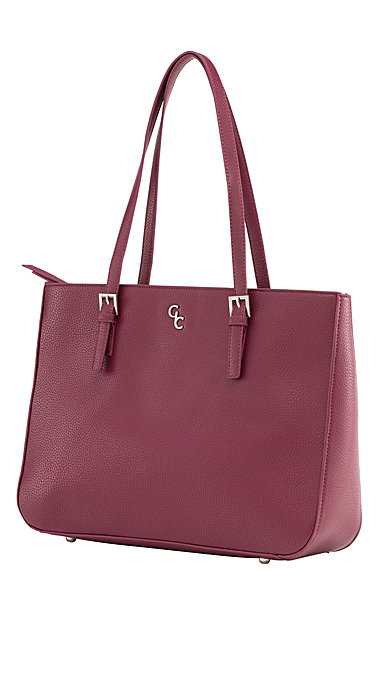 Galway Leather Large Tote Bag, Mulberry