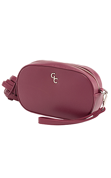 Galway Leather Crossbody Bag, Mulberry