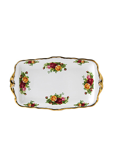 Royal Albert Old Country Roses Sandwich Tray 11.8"