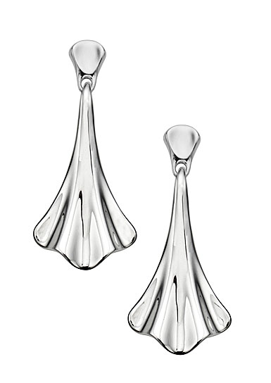 Nambe Jewelry Silver Oceana Dangle Earrings, Pair