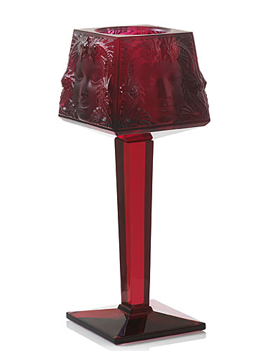 Lalique Rouge Masque De Femme Votive on Stand