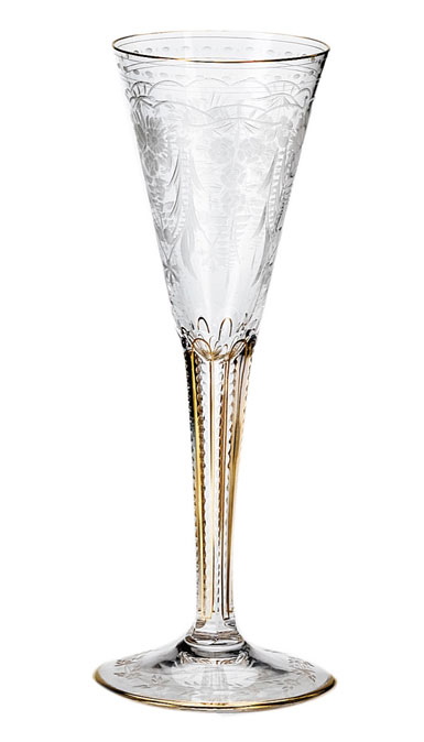 Moser Crystal Maharani Champagne Flute , Single