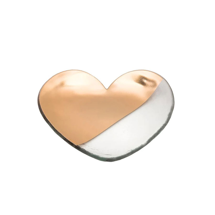 Annieglass Mod 7" Heart Gold
