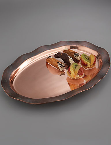Nambe Metal Copper Canyon Oval Platter
