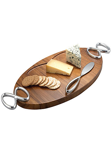 Nambe Infinity Cheese Board With Knife