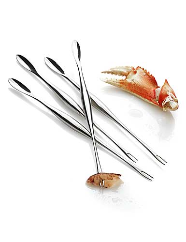 Nambe Metal Oceana Oceana Seafood Forks, Set of 4