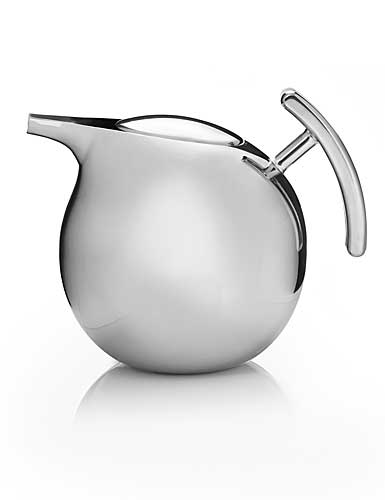 Nambe Metal Gourmet Kurl 64 oz. Tea Pot With Infuser