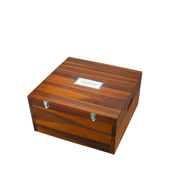 Nambe Wood Miniature Nativity Storage Box