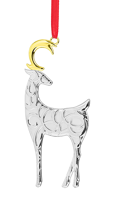 Nambe Filigree Reindeer Ornament