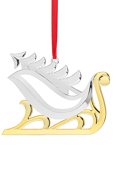 Nambe Sleigh with Tree Ornament
