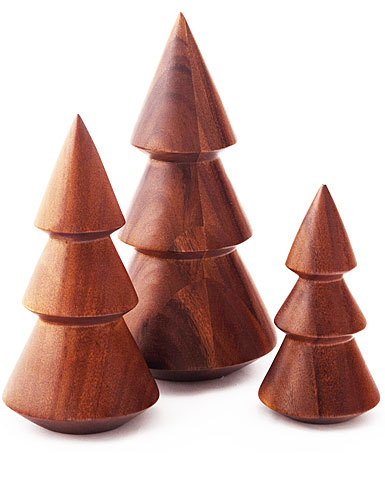 Nambe 2023 Holiday Wooden Tree Trio