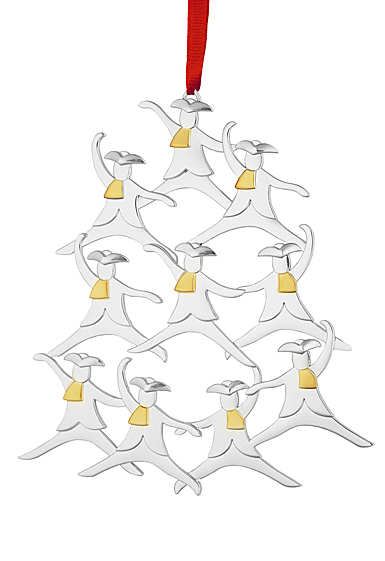 Nambe 2024 Ornament Twelve Days of Christmas: 10 Lords A Leaping