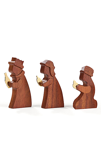 Nambe Nativity Wood Three Wisemen