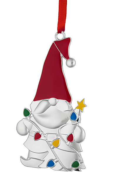 Nambe Metal 2024 Gnome with Lights Ornament