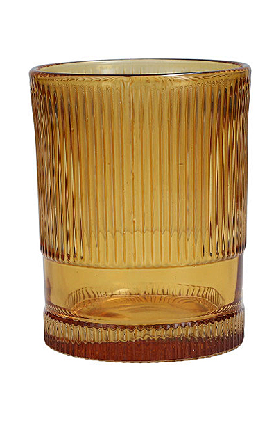 Fortessa Fashion Glass NoHo Amber Iced Beverage Glass, Single