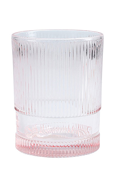 Fortessa Fashion Glass NoHo Pink Iced Beverage, Single