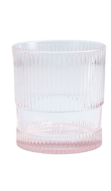 Fortessa Fashion Glass NoHo Pink Double Old Fashioned 9.85oz