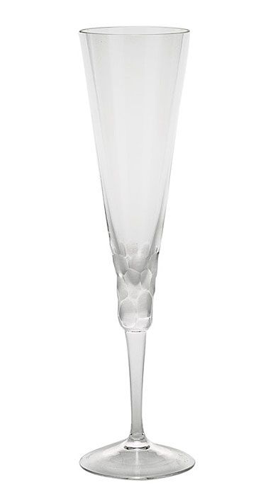 Moser Crystal Pebbles Champagne Flute, Clear, Single