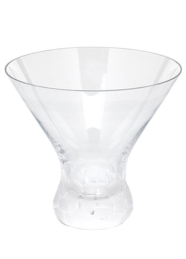 Moser Crystal Pebbles Stemless Martini Glass, Clear, Single