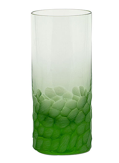 Moser Crystal Pebbles Hiball Glass, Ocean Green, Single