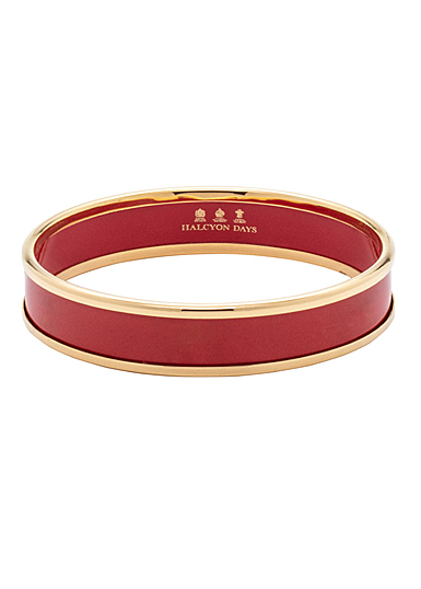 Halcyon Days 1cm Deep Red Gold Small Bangle