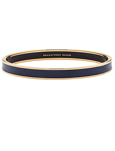 Halcyon Days 6mm Navy Gold Small Bangle