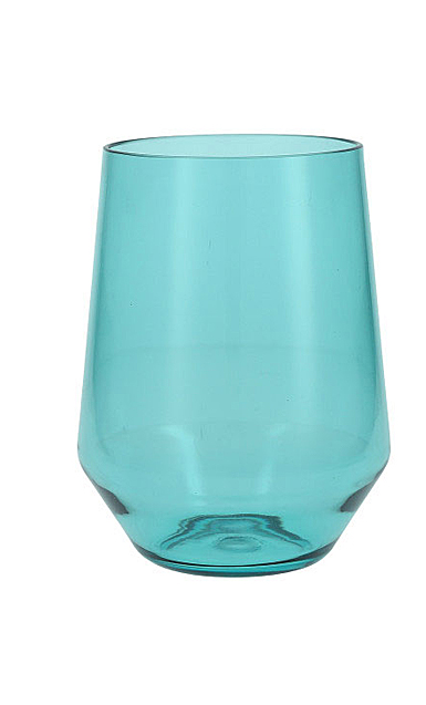 Fortessa Copolyester Aqua Sky Sole Stemless Wine Glass, Single