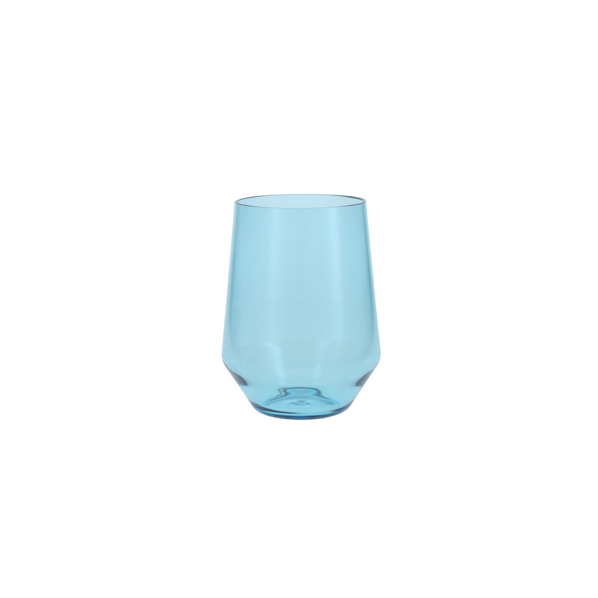 Fortessa Copolyester Glass Sole Stemless Wine Blue Ether 19oz